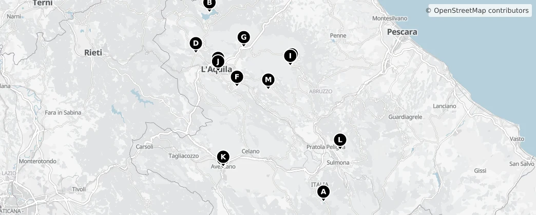 Map of L'Aquila