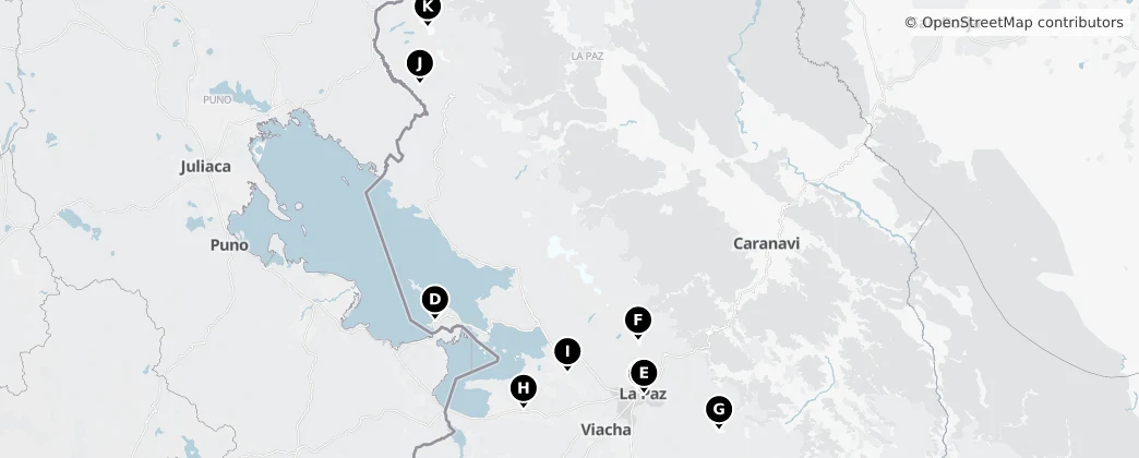 Map of La Paz