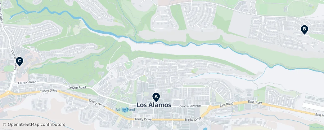 Map of Los Alamos