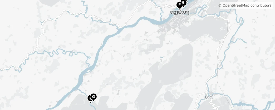 Map of Luang Prabang