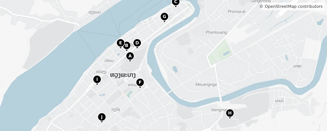 Map of Luang Prabang