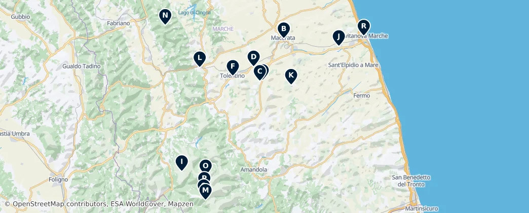Map of Macerata