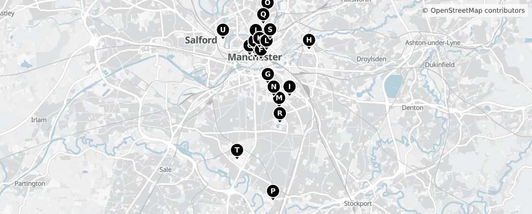 Map of Manchester
