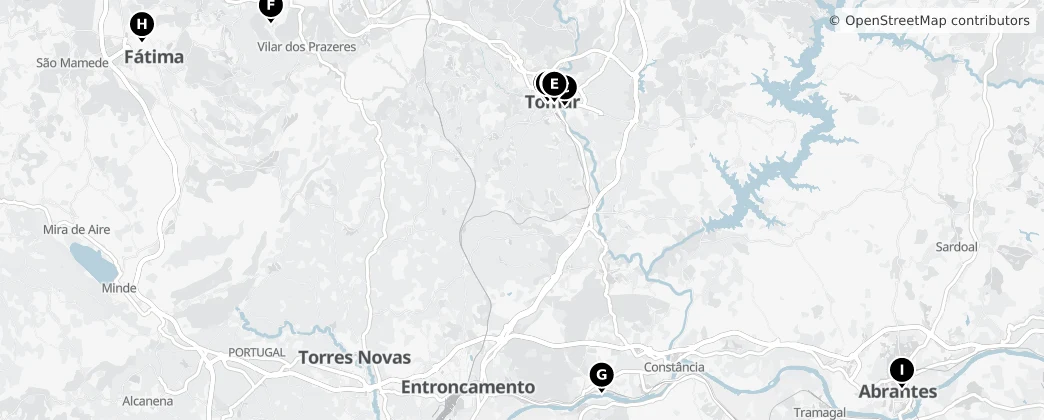 Map of Médio Tejo