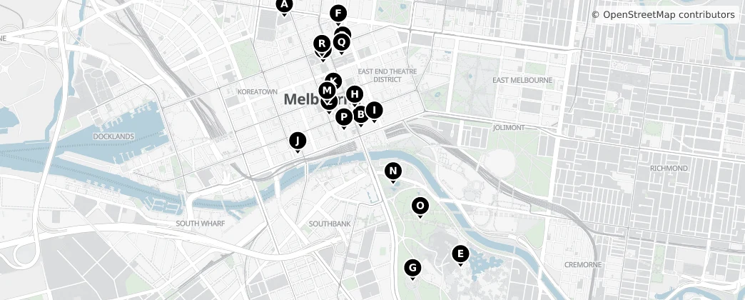Map of Melbourne