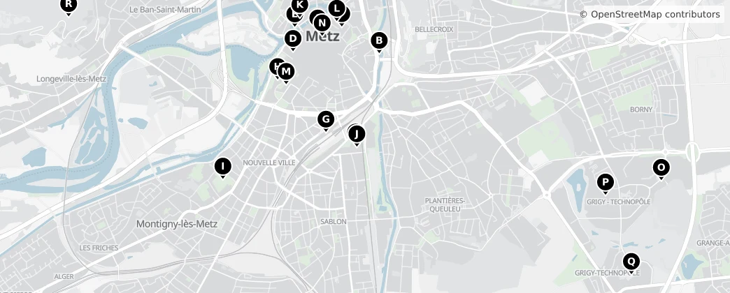 Map of Metz
