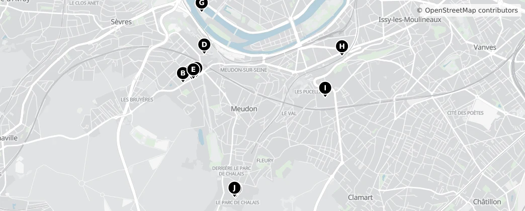 Map of Meudon