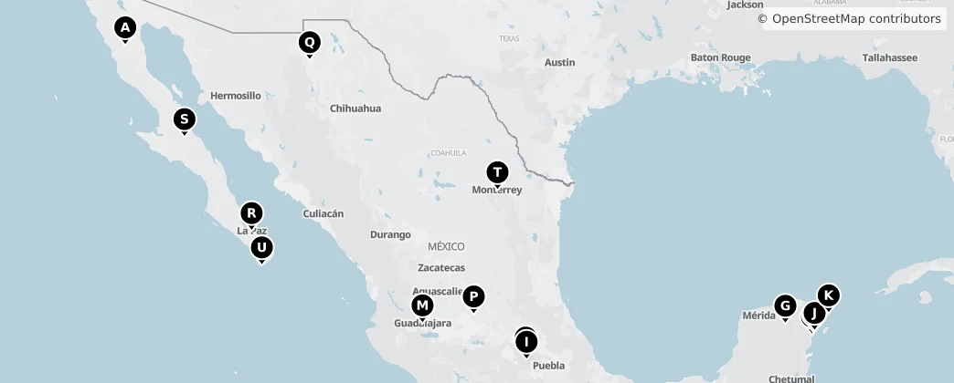Map of Mexico