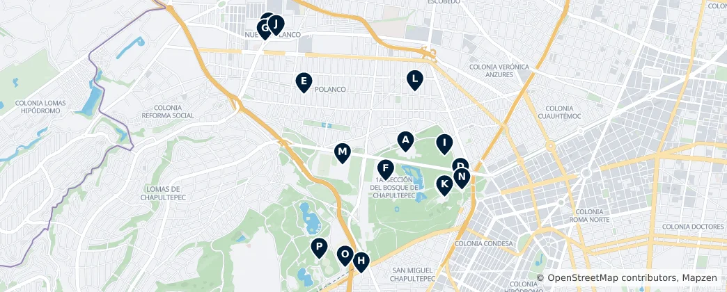 Map of Miguel Hidalgo