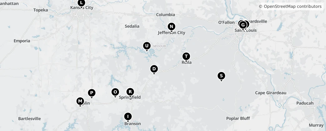 Map of Missouri