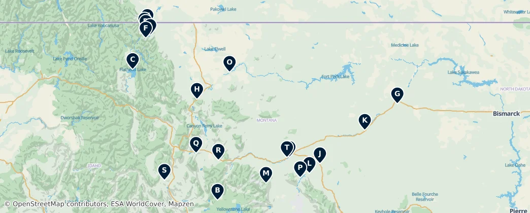 Map of Montana