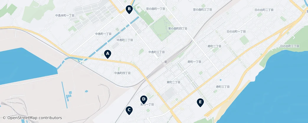 Map of Muroran