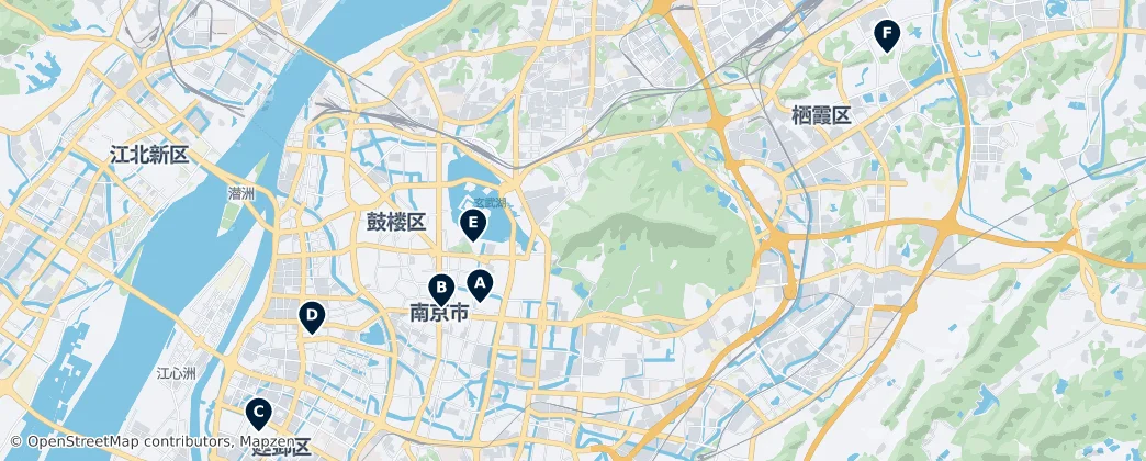 Map of Nanjing