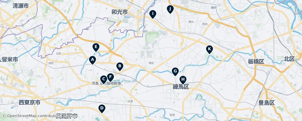 Map of Nerima