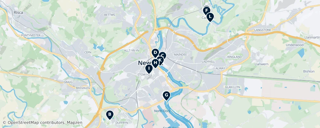 Map of Newport