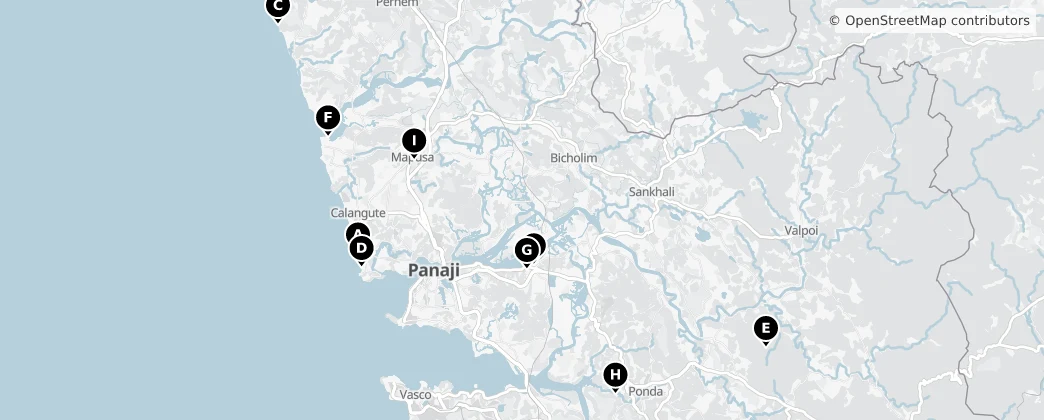 Map of Noord-Goa