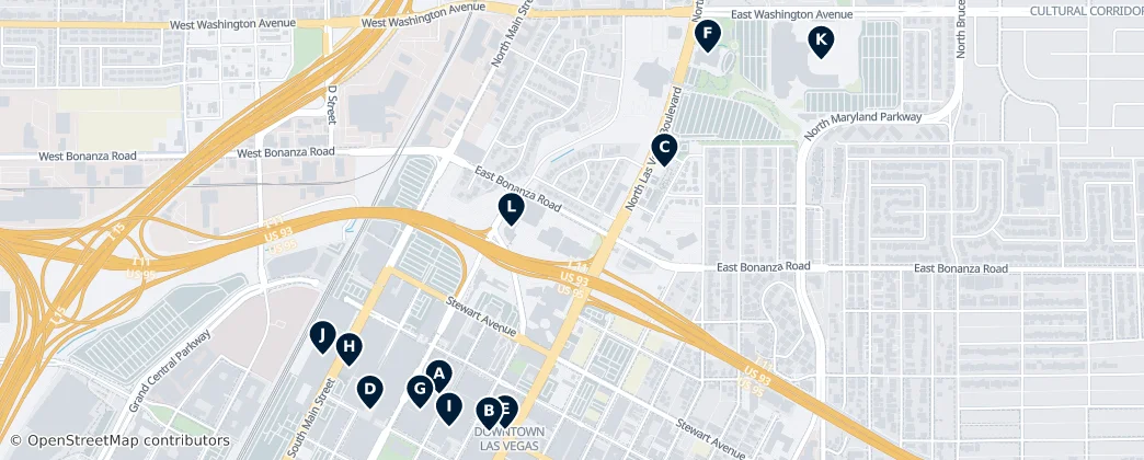 Map of North Las Vegas
