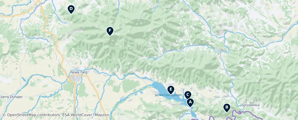 Map of Nowy Targ