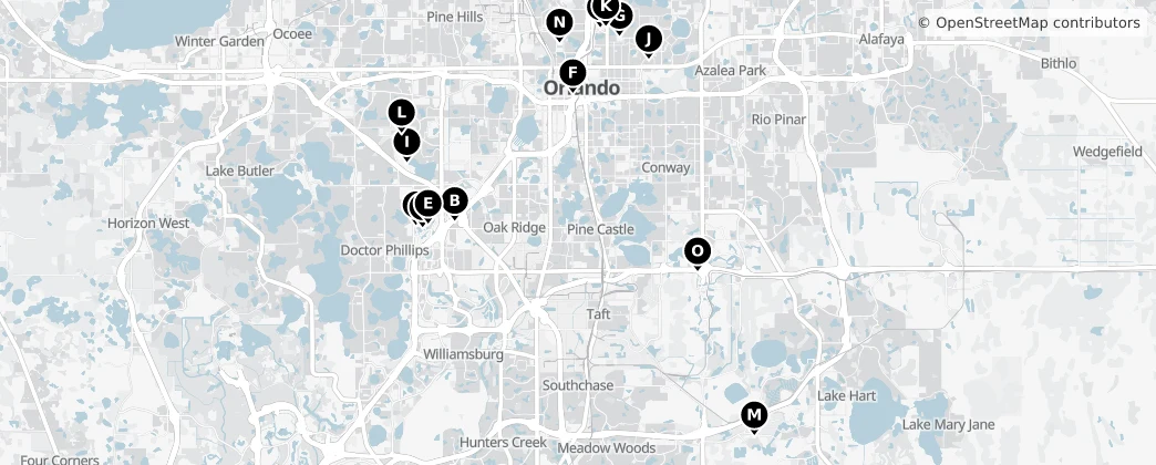 Map of Orlando