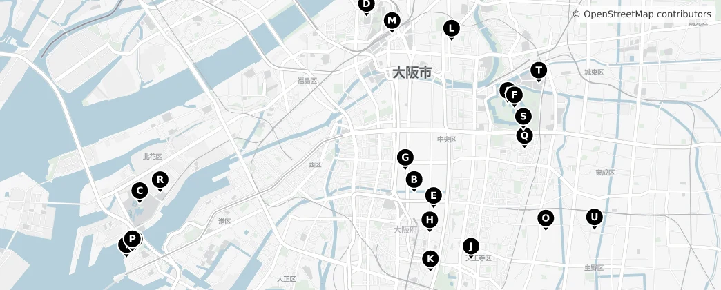Map of Osaka
