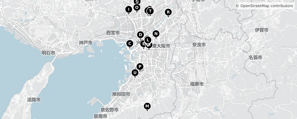 Map of Osaka