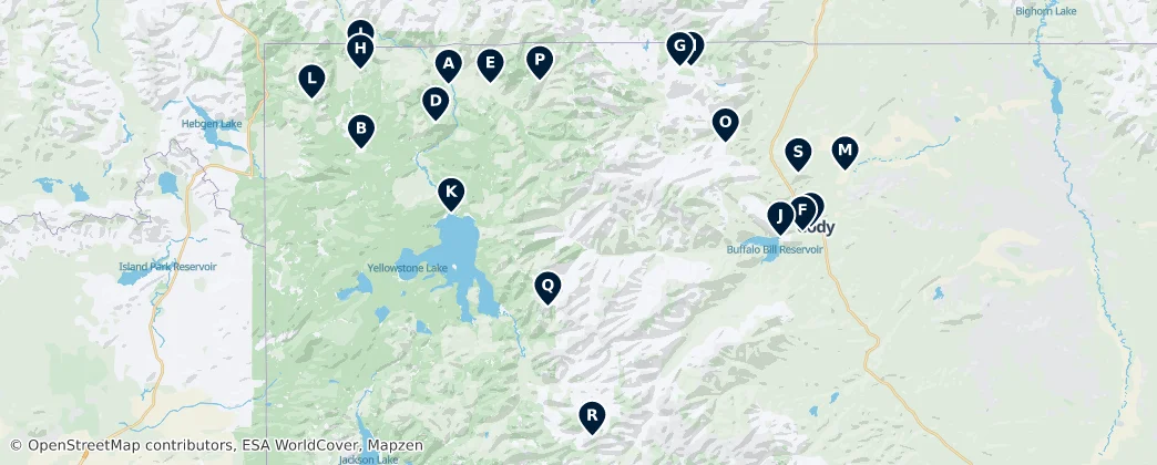 Map of Park County