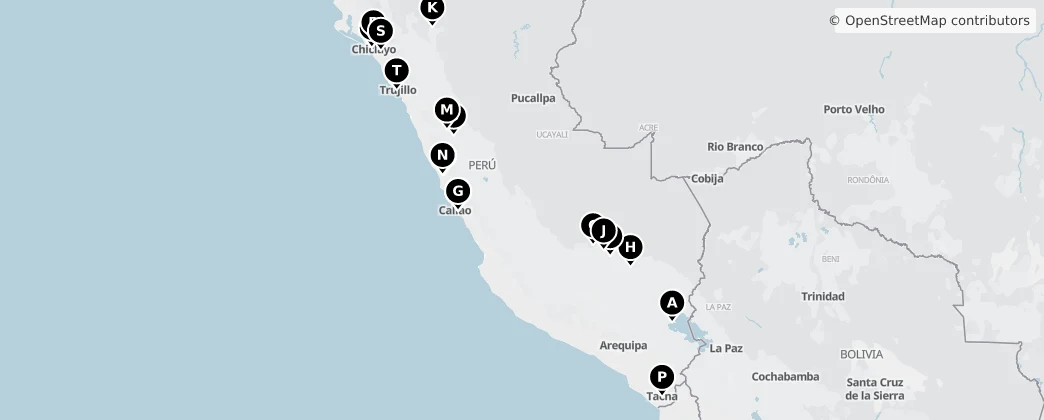 Map of Peru