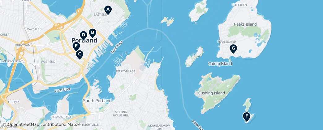 Map of Portland