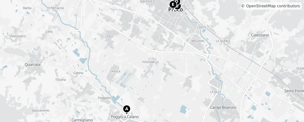 Map of Prato