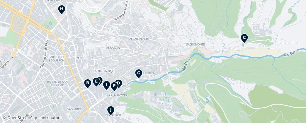 Map of Granada