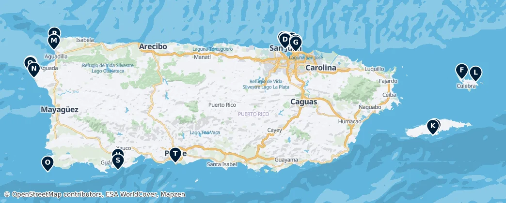 Map of Puerto Rico