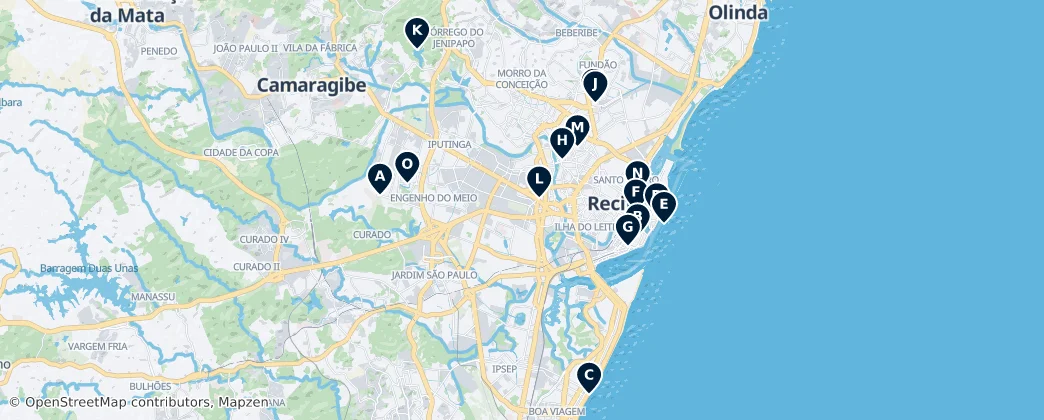 Map of Recife