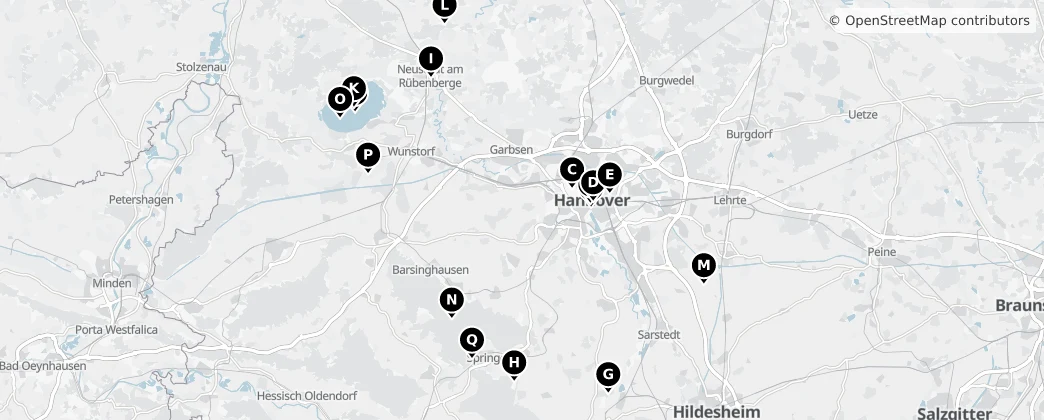 Map of Regio Hannover