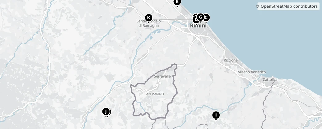 Map of Rimini