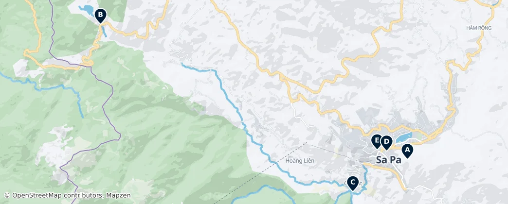 Map of Sa Pa