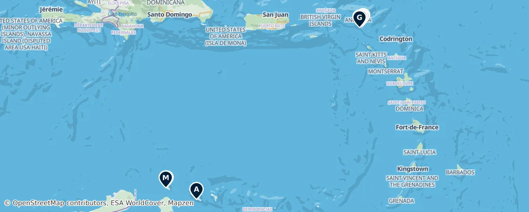 Map of Sint Maarten (Frankrijk)