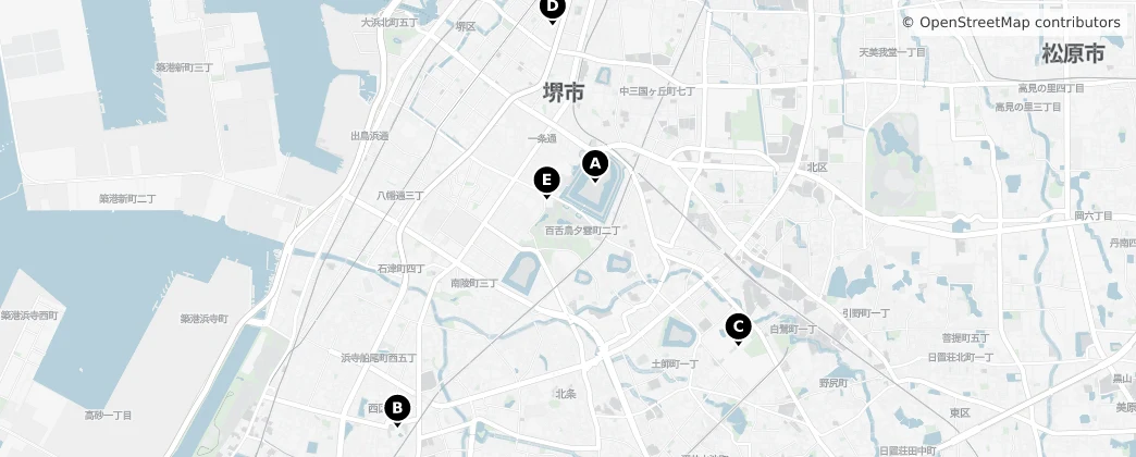 Map of Sakai