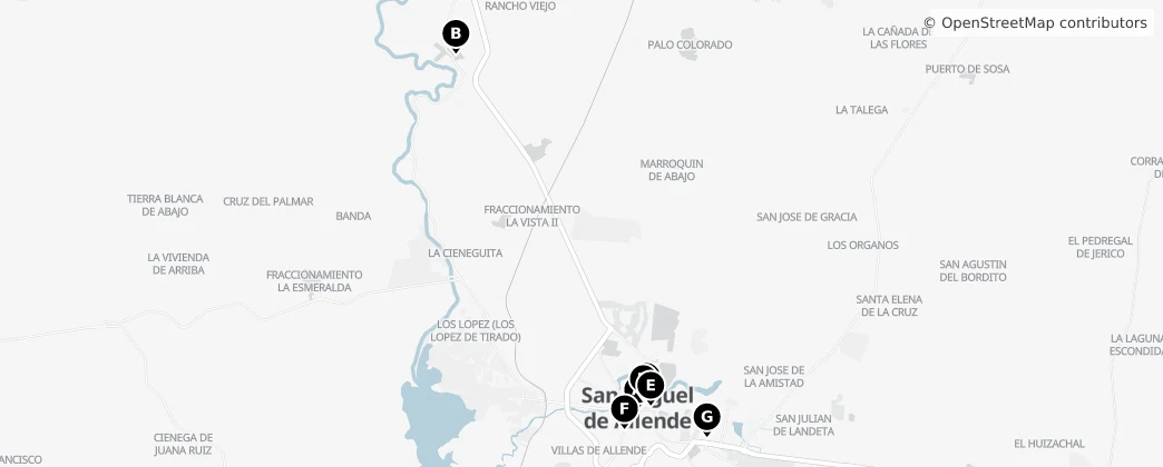 Map of San Miguel de Allende