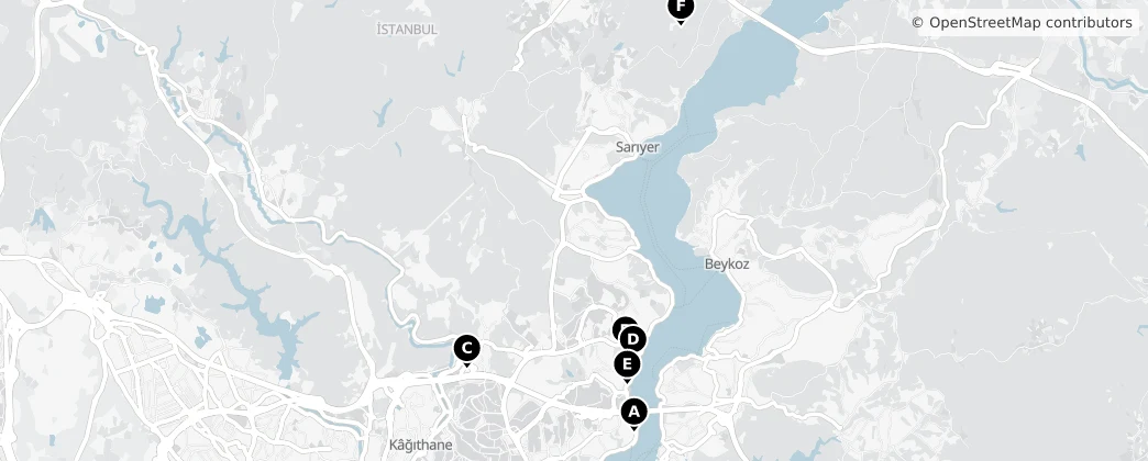 Map of Sarıyer