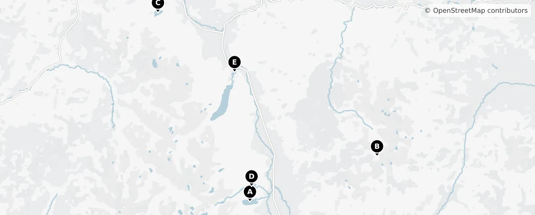 Map of Sawtooth National Recreation Area