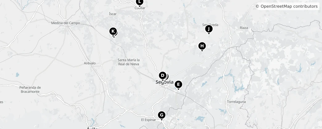 Map of Segovia