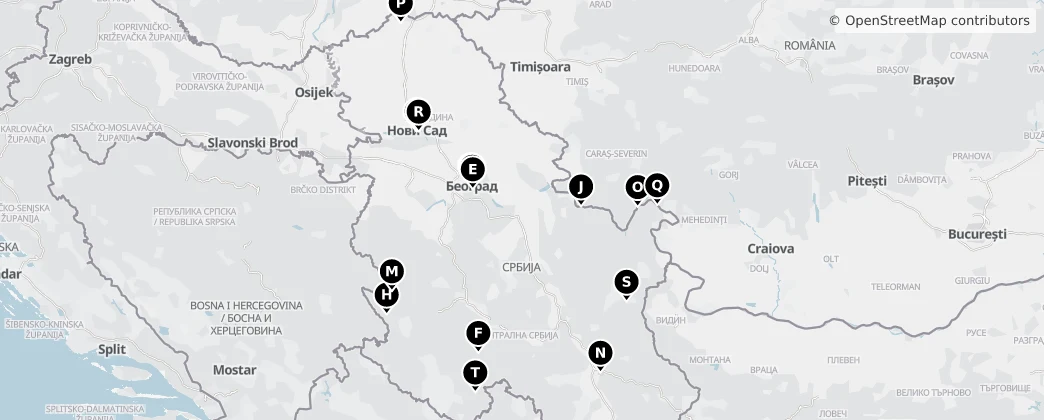 Map of Servië