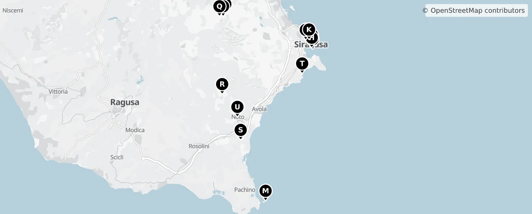 Map of Siracusa