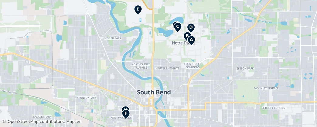 Map of South Bend