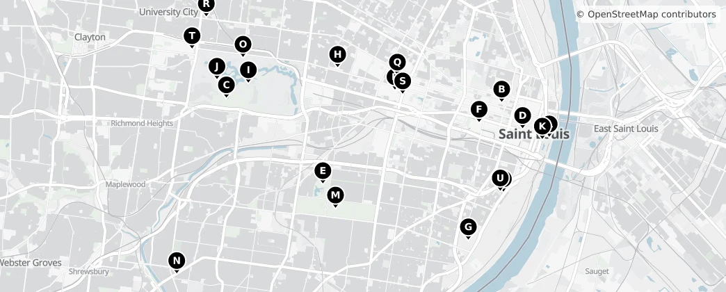 Map of Saint Louis