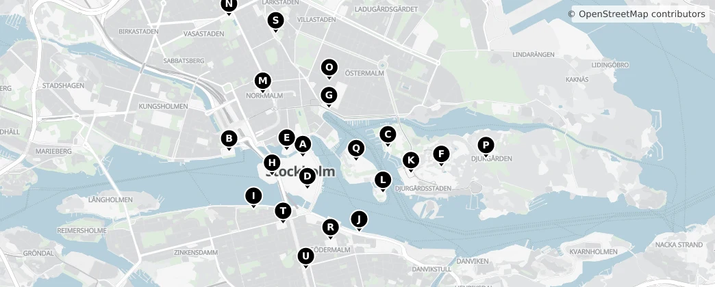 Map of Stockholm