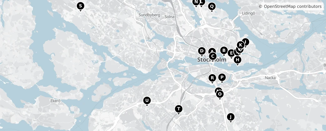 Map of Stockholm Municipality