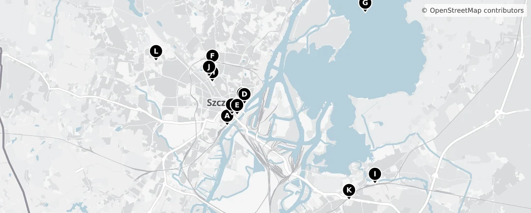 Map of Szczecin