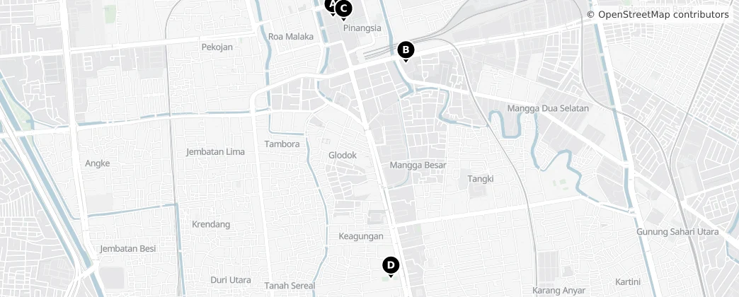 Map of Taman Sari