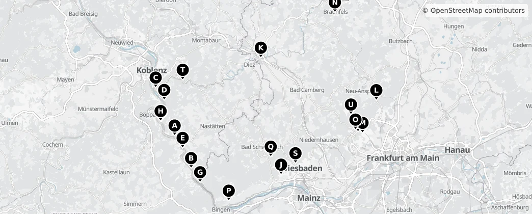 Map of Taunus